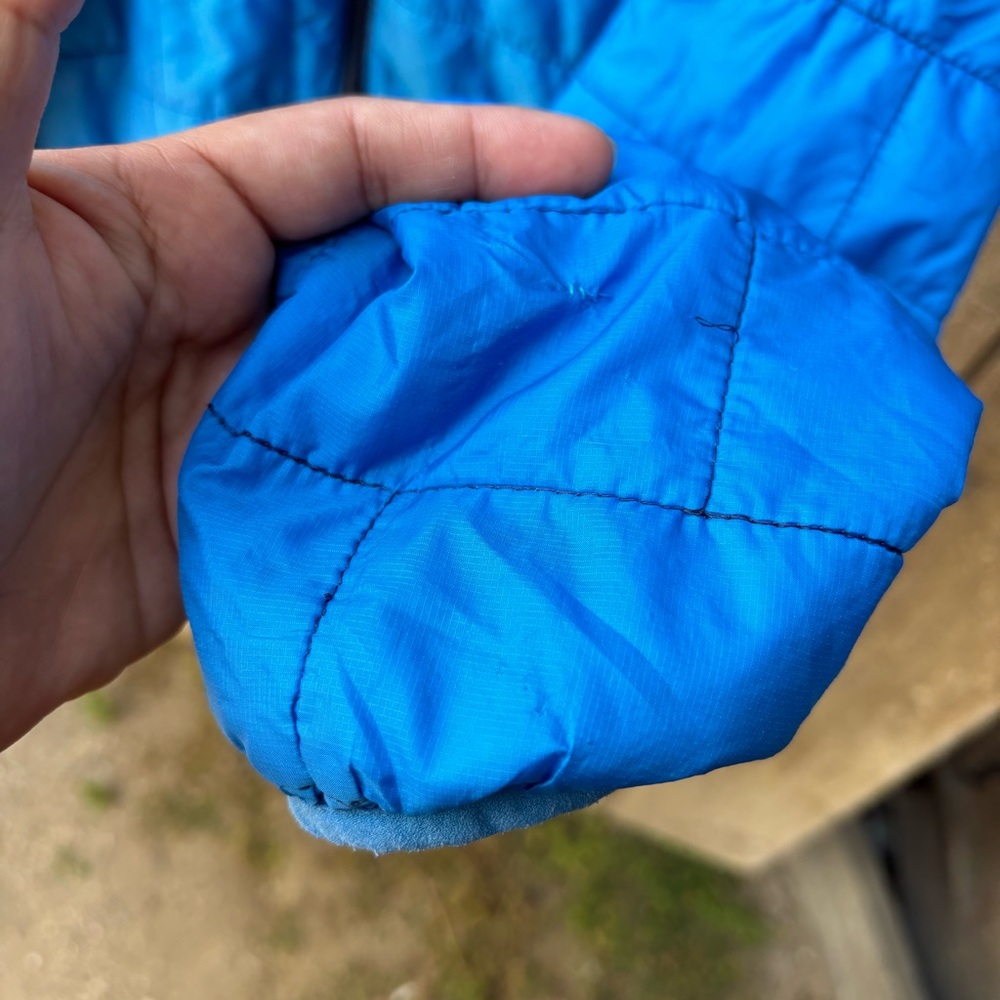 Patagonia Kids Full Zip Blue Quilted Nano Puff Jacket Size Large 12 - Picture 5 of 14